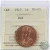 Image 1 : 1-cent 1915 ICCS Certified MS-65 Red! Bright Flashy Coin with exceptional eye appeal.
