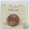 Image 1 : 1-cent 1920 Large ICCS Certified MS-64 Red. A bright flashy coin with excellent strike quality.