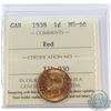 Image 1 : 1-cent 1938 ICCS Certified MS-66 Red