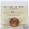Image 1 : 1-cent 1940 ICCS Certified MS-66 Red