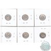 Image 2 : 5-cent 1911 EF, 1912 EF-AU, 1917 AU-UNC, 1918 AU-UNC, 1919 AU-UNC & 1920 AU-UNC. Some coins have min