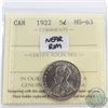 5-cent 1922 Near Rim ICCS Certified MS-63