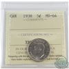 Image 1 : 5-cent 1938 ICCS Certified MS-64