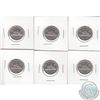 Image 1 : 5-cent 1947 Dot Variety Very Fine. 6pcs