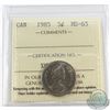 Image 1 : 5-cent 1985 ICCS Certified MS-65