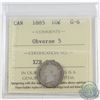 10-cent 1885 Obverse 5 ICCS Certified G-6