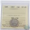 Image 1 : 10-cent 1887 ICCS Certified VF-20
