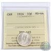 10-cent 1914 ICCS Certified MS-64.  Full blast white coin.
