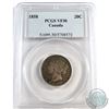 20-cent 1858 PCGS Certified VF-30. Attractive Olive greens and Blue toning