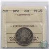 Image 1 : 20-cent 1858 ICCS Certified VF-20