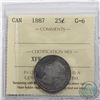 25-cent 1887 ICCS Certified G-6