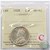 25-cent 1928 ICCS Certified MS-62
