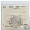 25-cent 1933 ICCS Certified EF-45