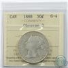 50-cent 1888 Obverse 3 ICCS Certified G-4