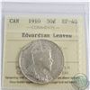 50-cent 1910 Edwardian Leaves ICCS Certified EF-40