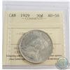 50-cent 1929 ICCS Certified AU-58