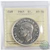 Silver $1 1945 ICCS Certified AU-50