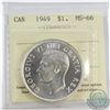Image 1 : Silver $1 1949 ICCS Certified MS-66.