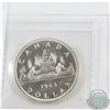 Image 2 : Silver $1 1963 Heavy Cameo ICCS Certified PL-66. Bright white coin with mirror fields accented by ri