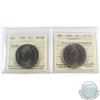 Nickel $1 1982 Voyageur & 1982 Constitution ICCS Certified MS-65. 2pcs.