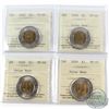Image 1 : $2 2005, 2006, 2008 & 2009 ICCS Certified MS-66. 4pcs