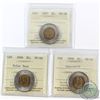 Image 1 : $2 2005, 2006 & 2006 Churchill ICCS Certified MS-66. 3pcs