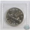 Image 2 : Rotated Die Error Silver $1 1950 Canada ICCS Certified MS-62 (rotated 45 degrees)