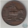 1853 Carrickfergus & Killroot Agricultural Society 'To Mr. Adam Brown For Dairy Cow 1853' bronze med