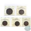 ICCS Certified Landon Wellington Tokens; WE11A1 BR987 EF-40, WE12 BR984 EF-40 (Corrosion), WE10A1 BR