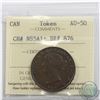 Token, Halfpenny 1856, NS-5A1, Breton 876, ICCS AU-50