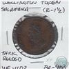 WE-11D2; BR-988 Wellington Salamanca Token; Thick Reeded; EF-40
