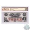 125-10-04-04.  1859 Bank of Clifton $3, Fully Engraved Date, One Signature, S/N: 8754/A, BCS AU-50, 