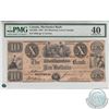 435-10-06.  1837 Mechanics Bank $10, Whiting-Harris, S/N: 2562/A, PMG EF-40.