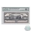 Image 1 : 485-10-20FP.  1902 Metropolitan Bank Face Proof $50, PMG GUNC-66, EPQ.  The only example certified b