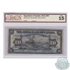 630-12-10.  1913 Royal Bank of Canada $20, Various-Holt, S/N: 259659/A, BCS F-15.  A problem free ex