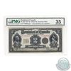 DC-22d.  1914 Dominion of Canada $2, Hyndman-Saunders, Seal Over TWO, Series P, S/N: P-790982/C, PMG