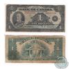 Image 1 : BC-1.  1935 Bank of Canada English $1, Osborne-Towers, 4 digit RADAR, S/N: A0453540/C in Fine condit