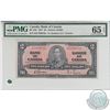 BC-22b.  1937 Bank of Canada $2, Gordon-Towers, S/N: S/B7939733, PMG GUNC-65, EPQ.  A well centered 