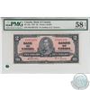 BC-22b.  1937 Bank of Canada $2, Gordon-Towers, S/N: S/B5921476, PMG AU-58, EPQ.