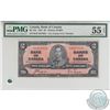 BC-22c.  1937 Bank of Canada $2, Coyne-Towers, S/N: K/R2427821, PMG AU-55, EPQ.  A well centered and