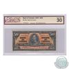 BC-26a.  1937 Bank of Canada $50, Osborne-Towers, S/N: A/H0030118, BCS VF-30(minor missing corner). 