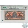 BC-26b.  1937 Bank of Canada $50, Gordon-Towers, S/N: B/H0037363, PMG AU-53, EPQ.  A well centered o