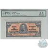 BC-26c.  1937 Bank of Canada $50, Coyne-Towers, S/N: B/H4449731, PMG AU-55