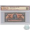 BC-26c.  1937 Bank of Canada $50, Coyne-Towers, S/N: B/H4783110, BCS VF-30, Original.  A well center