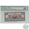 BC-27b.  1937 Bank of Canada $100, Gordon-Towers, S/N: B/J3854464, PMG AU-58