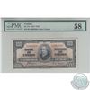 BC-27c.  1937 Bank of Canada $100, Coyne-Towers, S/N: B/J4983586, PMG AU-58