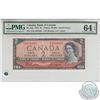 BC-30b.  1954 Bank of Canada Devil's Face $2, Beattie-Coyne, S/N: E/B1284408, PMG CUNC-64, EPQ.