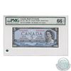 BC-31b.  1954 Bank of Canada Devil's Face $5, Beattie-Coyne, S/N: G/C3315820, PMG GUNC-66, EPQ.