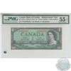 BC-37bA-i.  1954 Bank of Canada Replacement $1, Beattie-Rasminsky, S/N: *A/M0003339, PMG AU-55, EPQ.