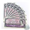 BC-40a. Run of 10 consecutive 1954 Bank of Canada $10, Beattie-Coyne, S/N: B/T6487761-770 in solid C